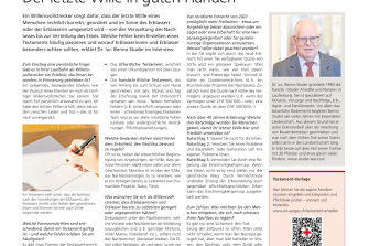 Der letzte Wille in guten Händen